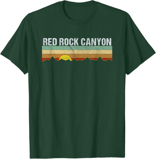 Vintage Red Rock Canyon Nevada Retro T-Shirt - T-Shirt | Forest