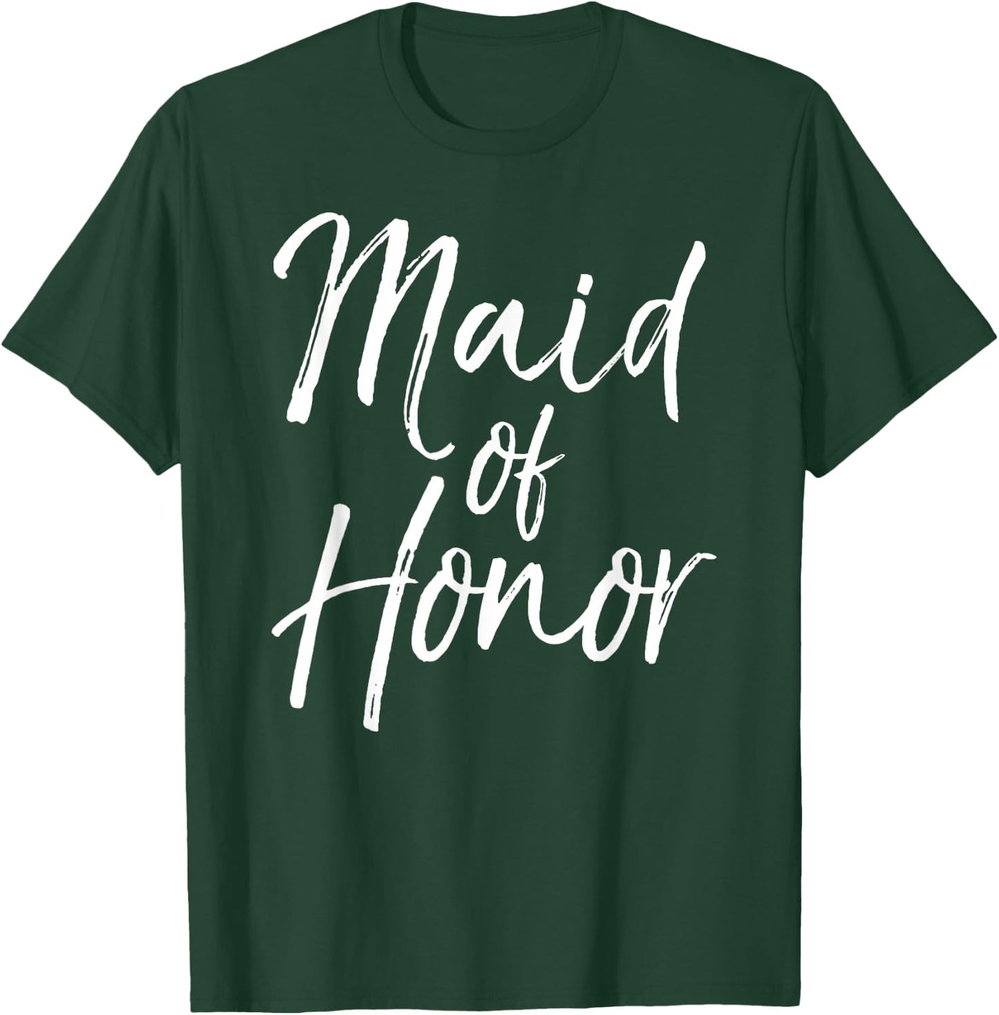 Cute Wedding Bridal Party Gift Bridesmaid Maid of Honor T-Shirt - T-Shirt | Forest
