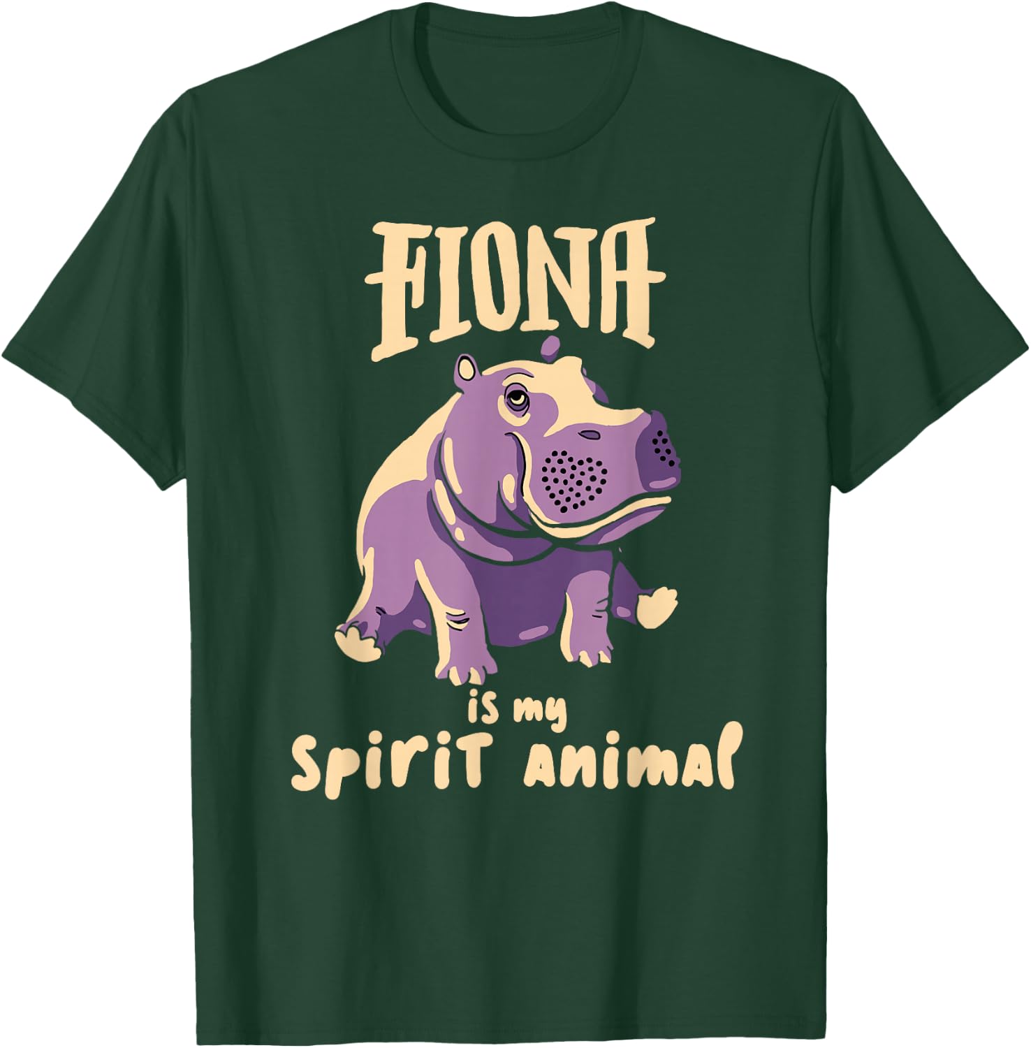 Fiona The Hippo Spirit Animal Shirt #TeamFiona Baby Hippo T-Shirt - T-Shirt | Forest