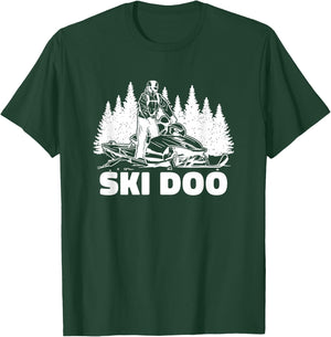 Snowmobiling Snow Machine Snowmobile - Ski Doo T-Shirt - T-Shirt | Forest