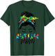 Autism Mom child Messy Bun awareness april and Mother’s Day T-Shirt - T-Shirt | Forest