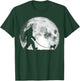 Bigfoot & Pug Funny Night Time Dog Walking Graphic Women T-Shirt - T-Shirt | Forest