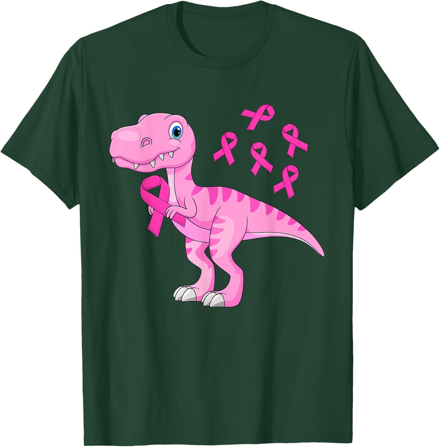 Breast Cancer Awareness Shirt Toddler Boys Pink Ribbon Kids T-Shirt - T-Shirt | Forest