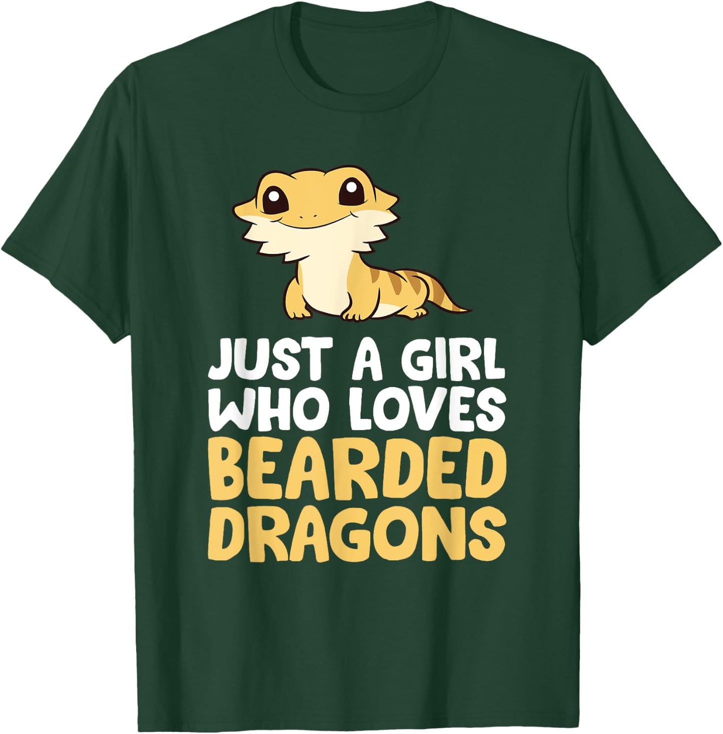 Just a Girl Who Loves Bearded Dragons T-Shirt - T-Shirt | Forest