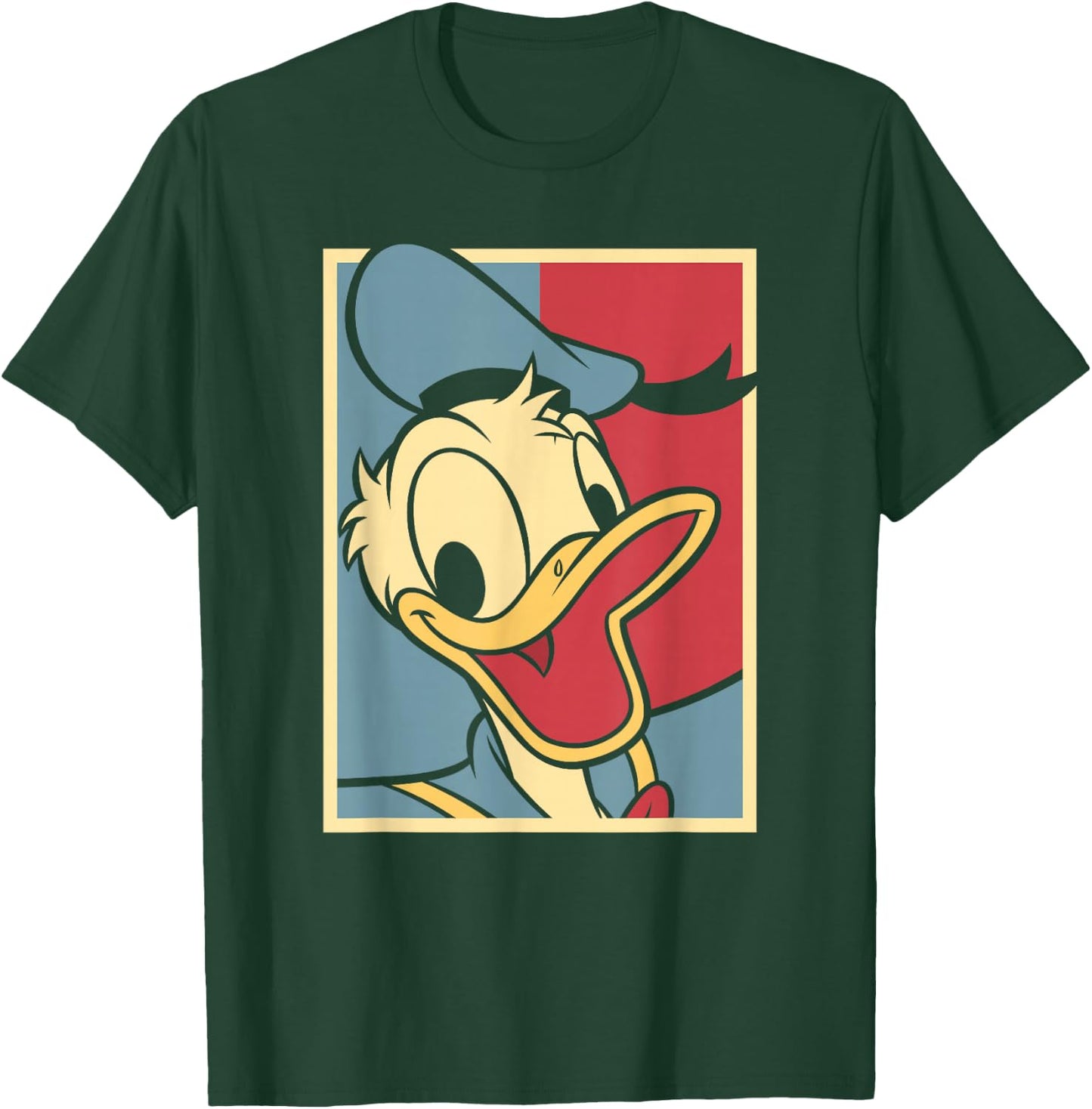 Disney Mickey Classic Donald Duck Big Face 4th of July T-Shirt - T-Shirt | Forest