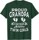 Proud Grandpa of Some Freaking Awesome Twin Girls Twins T-Shirt - T-Shirt | Forest