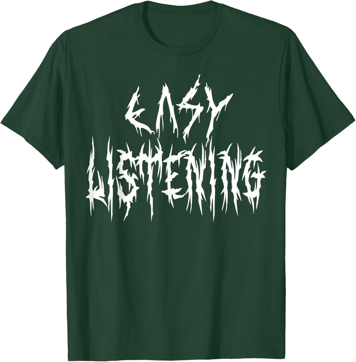 Easy Listening Funny Pop Music Joke Heavy Metal Style Lover T-Shirt - T-Shirt | Forest