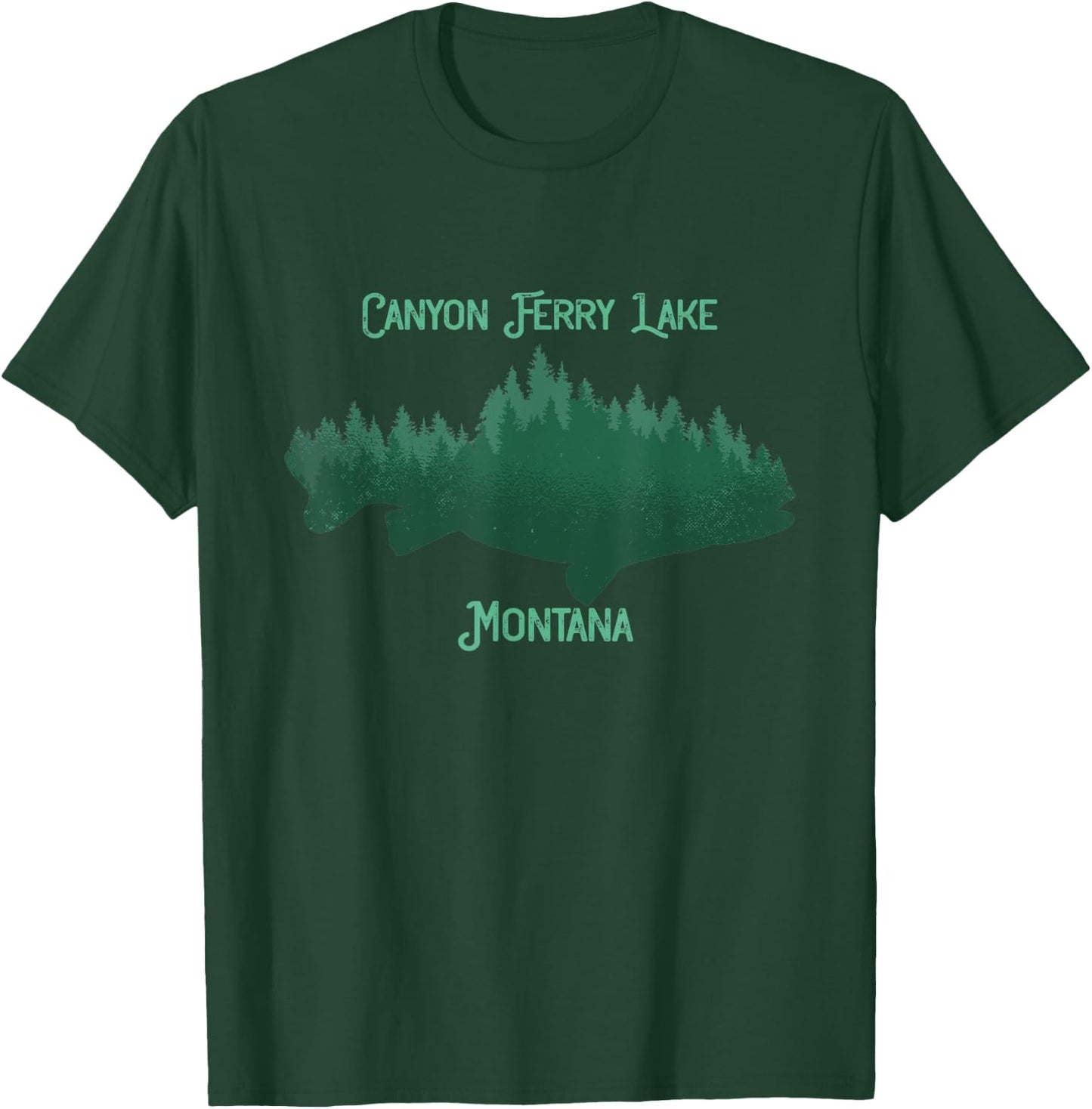 Canyon Ferry Lake Montana Souvenir T-Shirt - T-Shirt | Forest