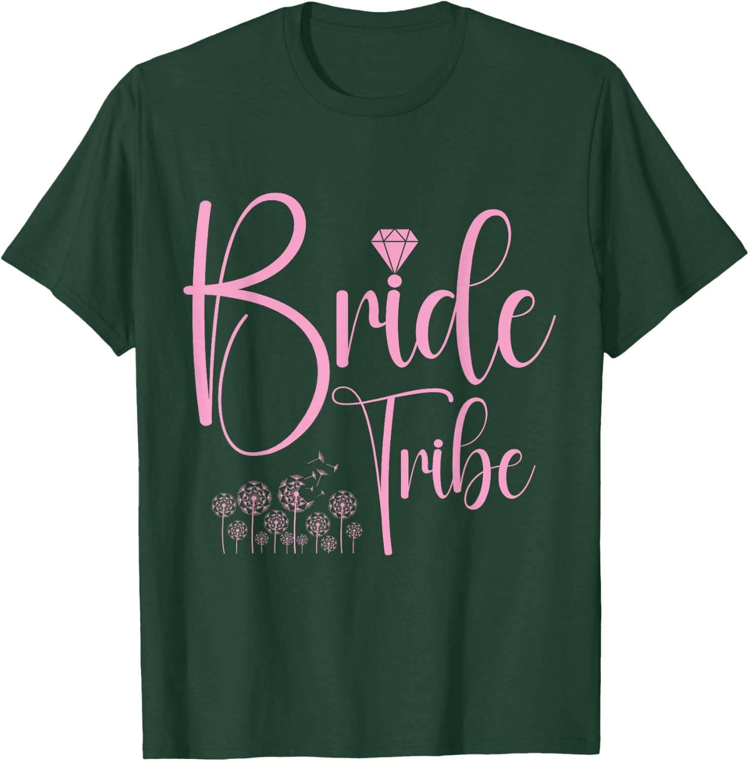 Bride Tribe Bachelorette Party Top Bridal Floral Wedding T-Shirt - T-Shirt | Forest