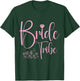 Bride Tribe Bachelorette Party Top Bridal Floral Wedding T-Shirt - T-Shirt | Forest
