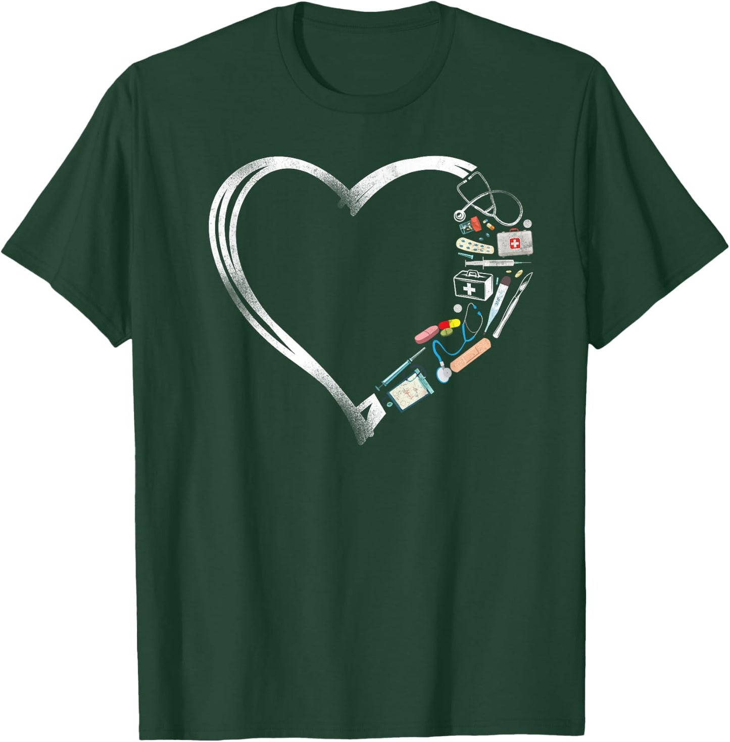 Certified Medical Assistant Heart Nurse Doctor CMA T-Shirt - T-Shirt | Forest