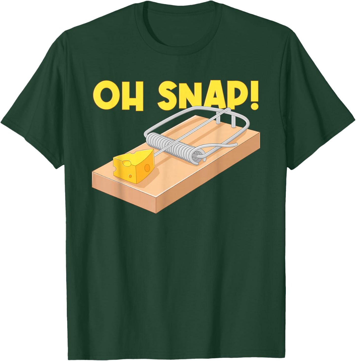 Oh Snap! Mouse Trap Cheese T-Shirt - T-Shirt | Forest