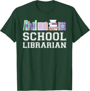 Funny Elementary And Middle School Librarian T-Shirt - T-Shirt | Forest