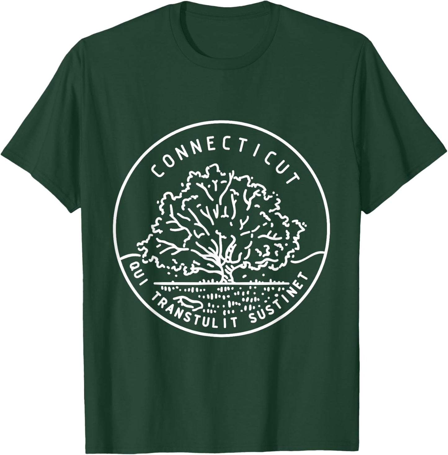Connecticut 1788 State of Connecticut T-Shirt - T-Shirt | Forest