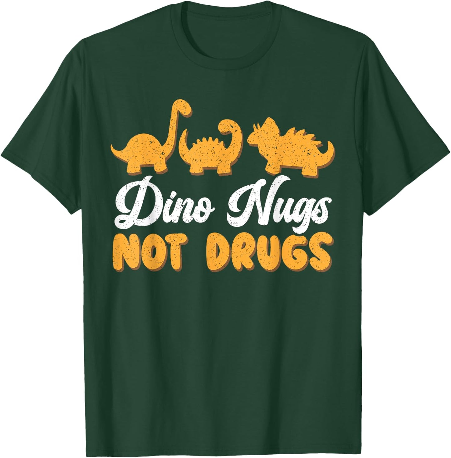 Dino Nugs Chicken Nugget Nuggy Fried Snack T-Shirt - T-Shirt | Forest