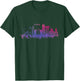 Dublin Skyline Watercolour Ireland Souvenir Gift T-Shirt - T-Shirt | Forest