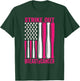 Strike Out Softball Breast Cancer Awareness T-Shirt - T-Shirt | Forest