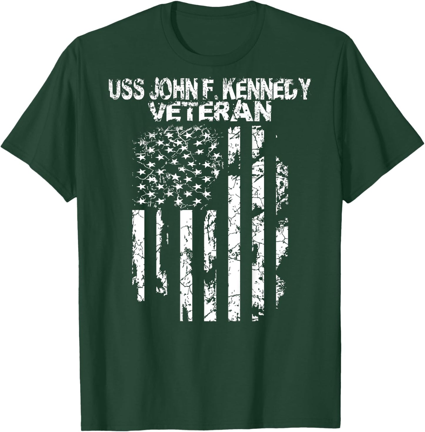 USS John F Kennedy Military T-Shirt - T-Shirt | Forest