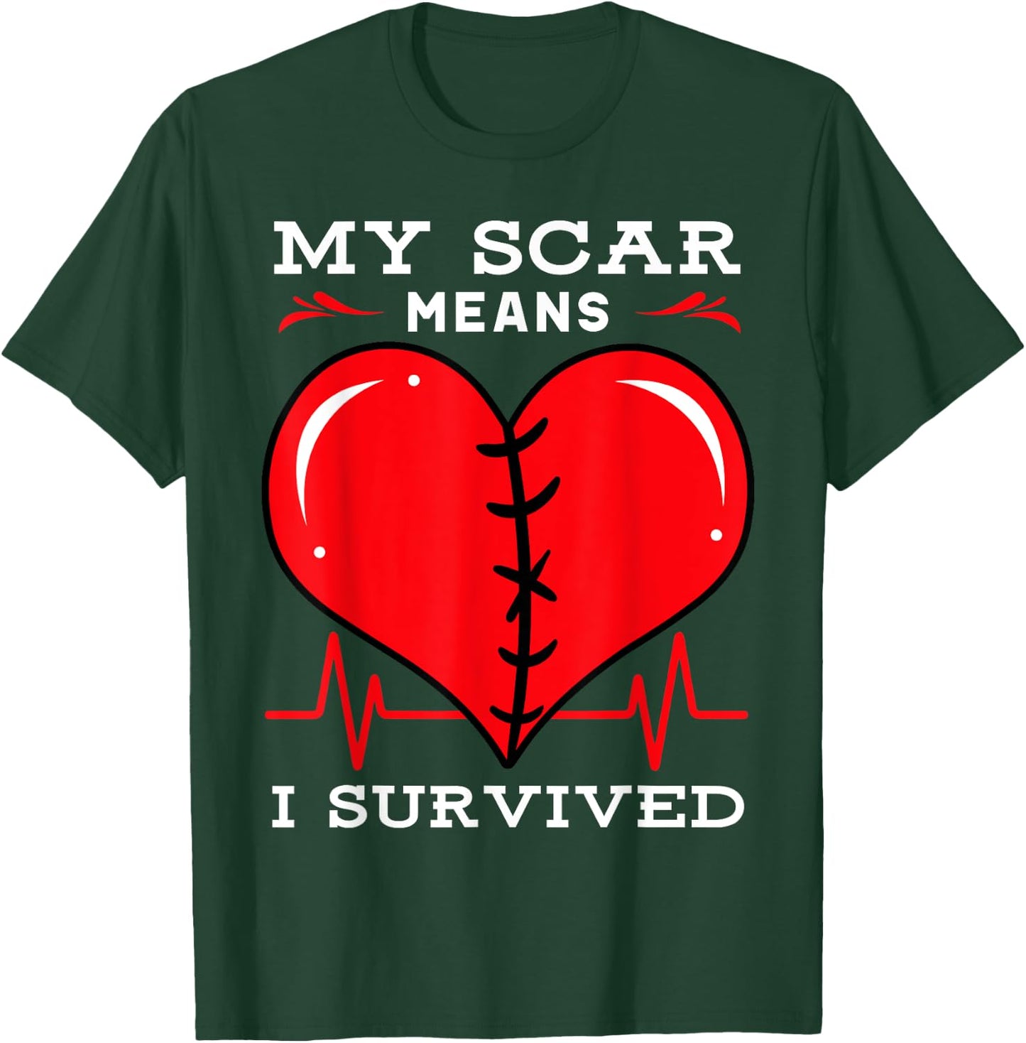 Open Heart Surgery Coronary Bypass Artery Stent Patients TR T-Shirt - T-Shirt | Forest
