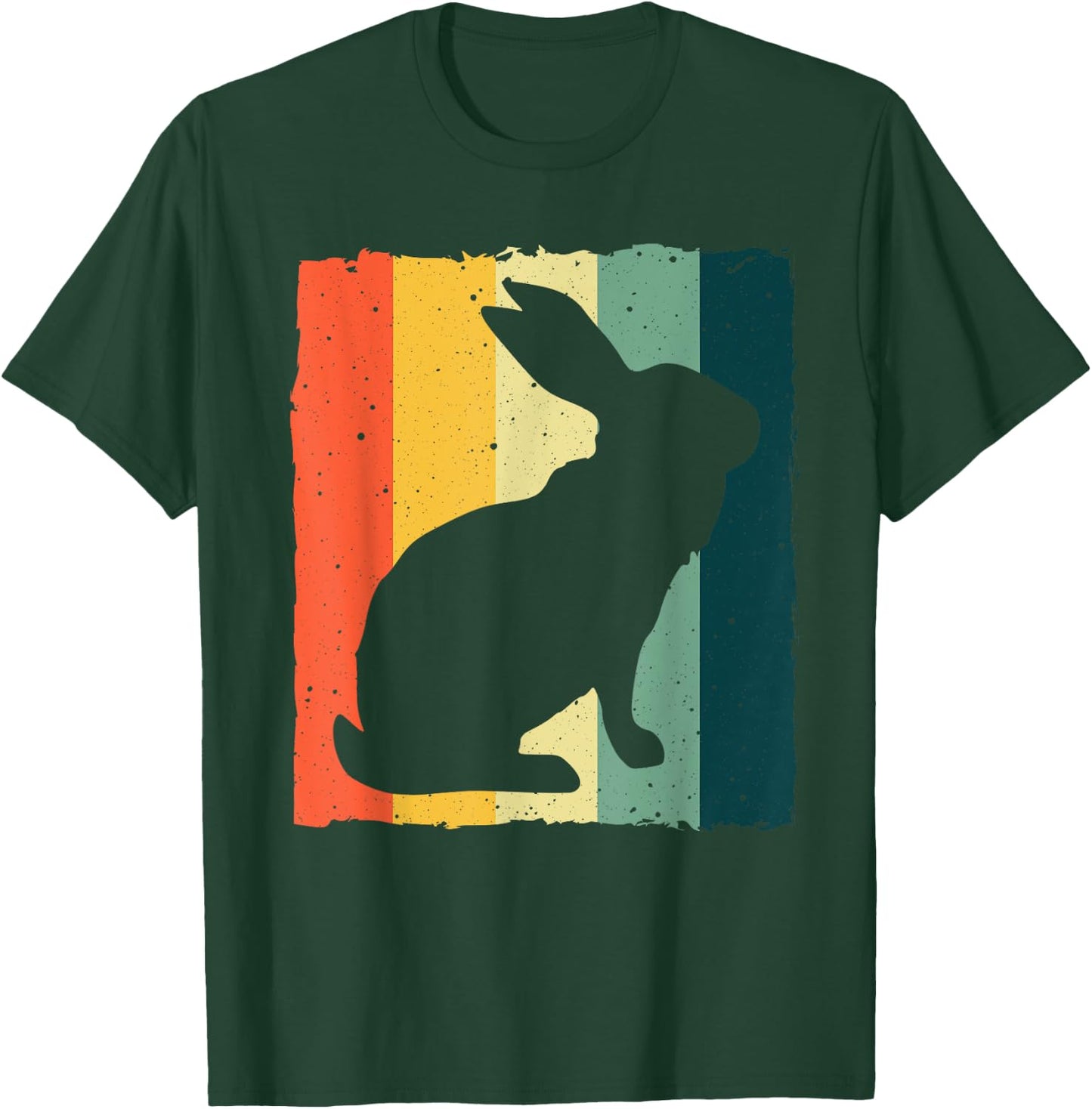 Vintage Rabbit Design Bunny Lover Men Women Boys Girls Kids T-Shirt - T-Shirt | Forest