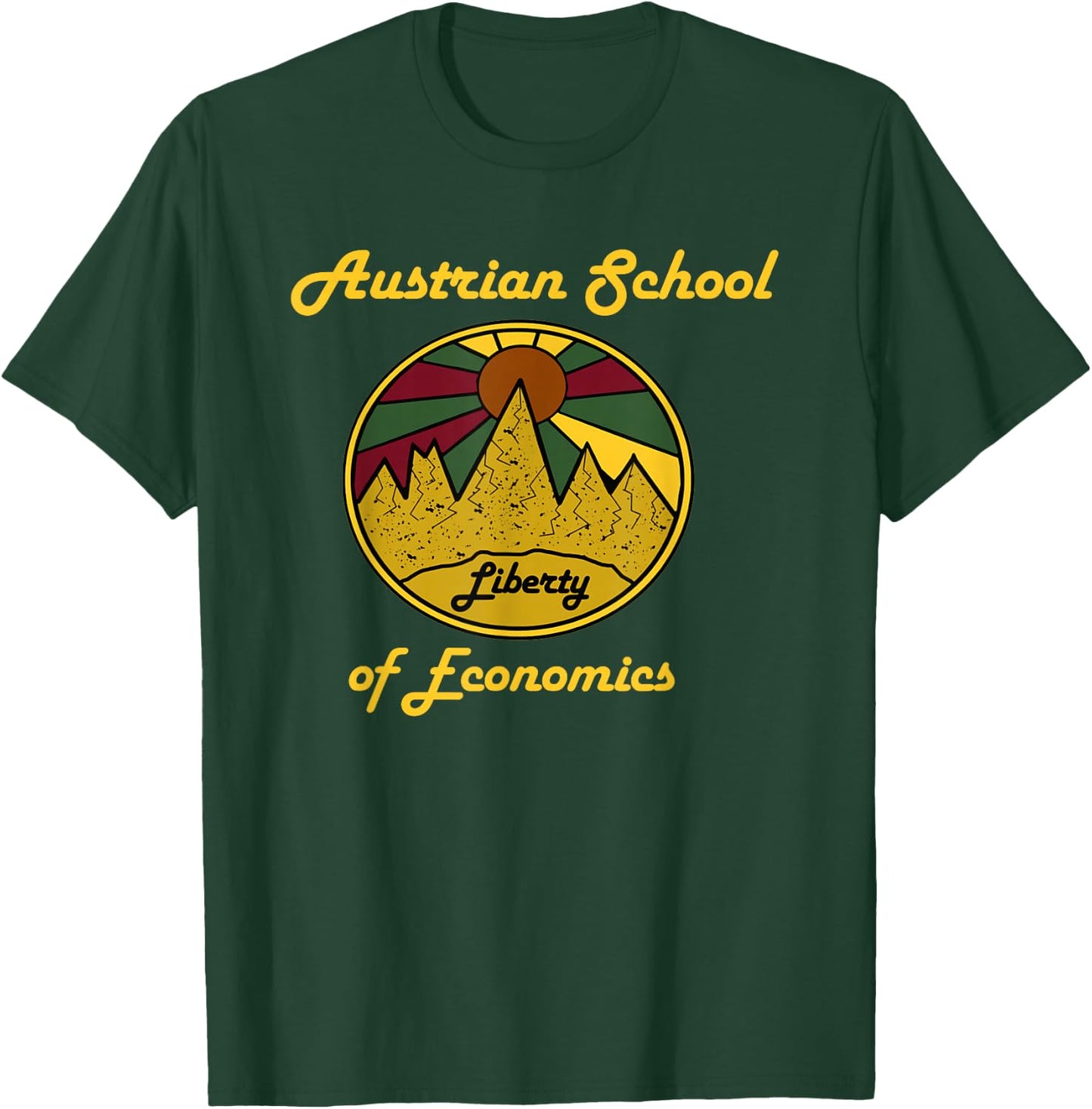 Austrian School of Economics Capitalism and Liberty T-Shirt - T-Shirt | Forest