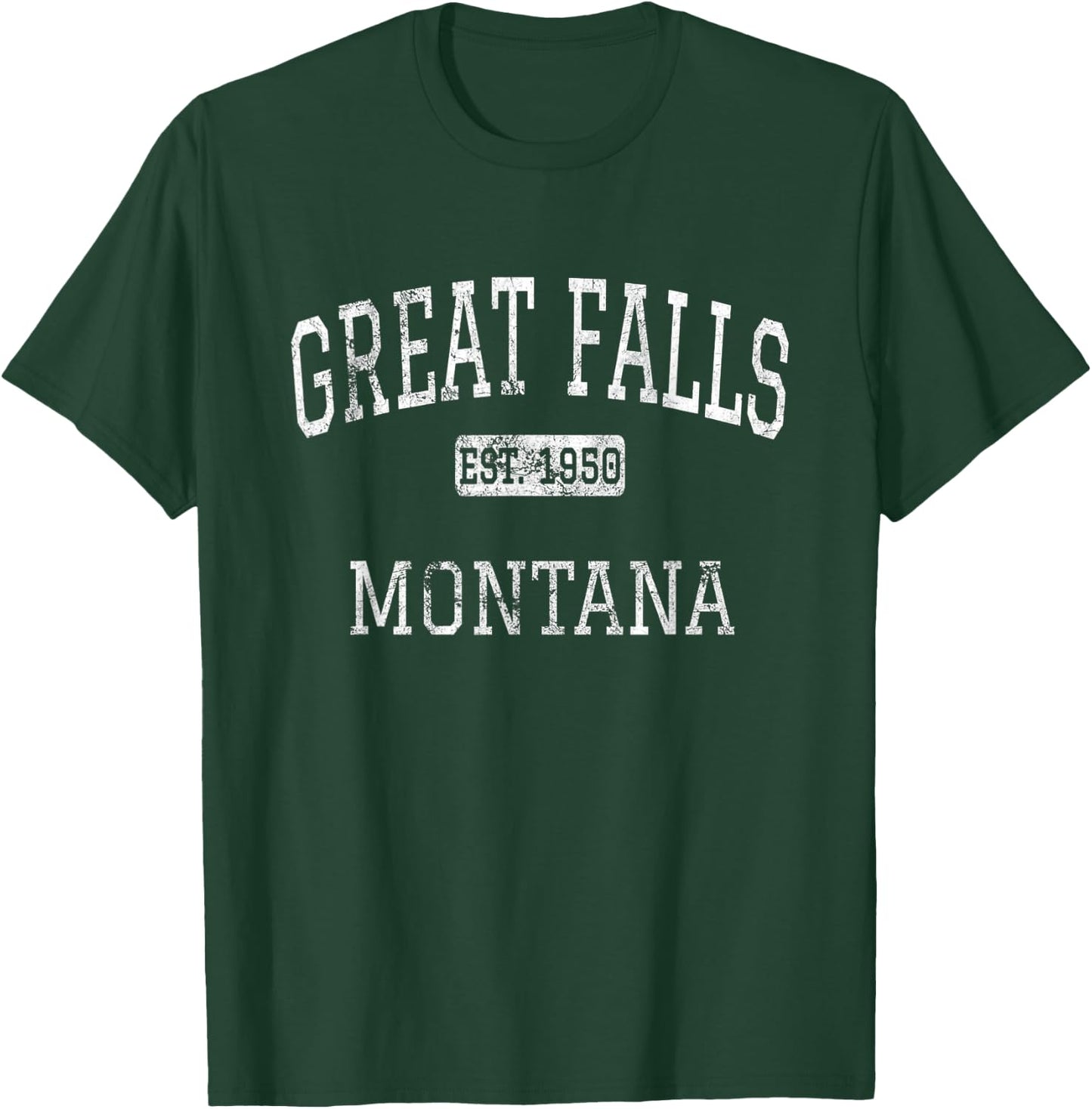 Great Falls Montana MT Vintage T-Shirt - T-Shirt | Forest