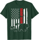 Daddy Bear with 3 cubs American Flag Daddy Bear Triplets T-Shirt - T-Shirt | Forest