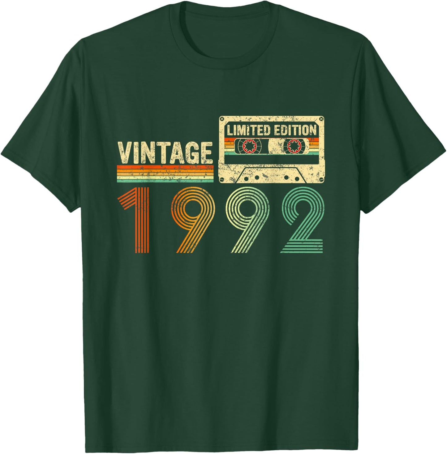 30 Year Old Gifts Vintage 1992 30th Birthday Cassette Tape T-Shirt - T-Shirt | Forest