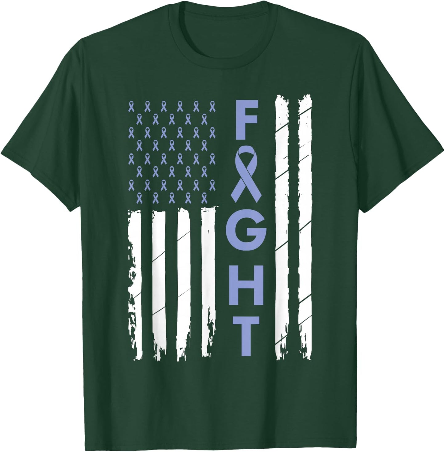 Esophageal Cancer Awareness Gifts Co. Purple Periwinkle Ribbon Cancer Awareness - Women's -Adults Classic Fit Short Sleeve - Black - Small T-Shirt - T-Shirt | Forest