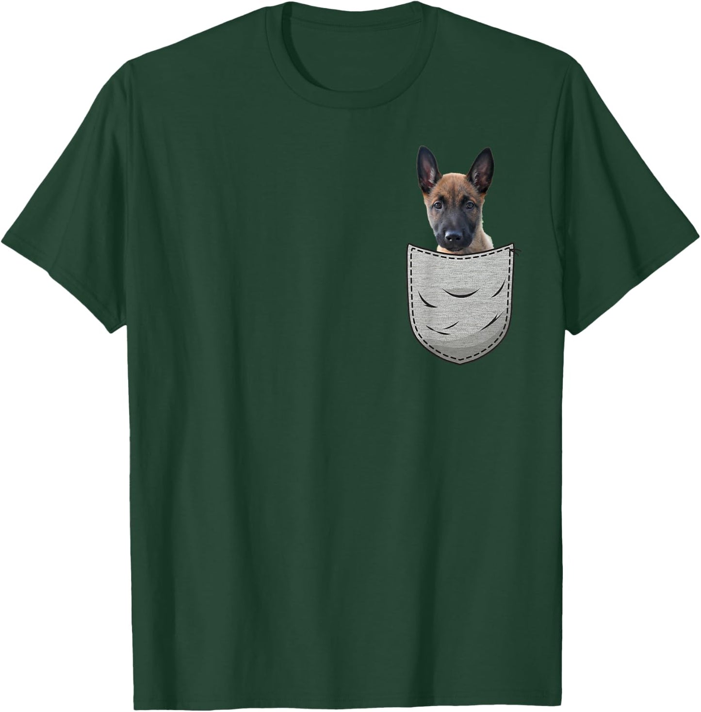 Belgian Malinois puppies dog lovers Mechelaar Men Women Girls Kids T-Shirt - T-Shirt | Forest