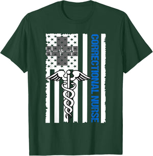 Correctional Nurse Shirt T-Shirt - T-Shirt | Forest