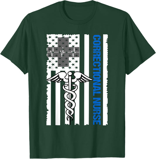Correctional Nurse Shirt T-Shirt - T-Shirt | Forest