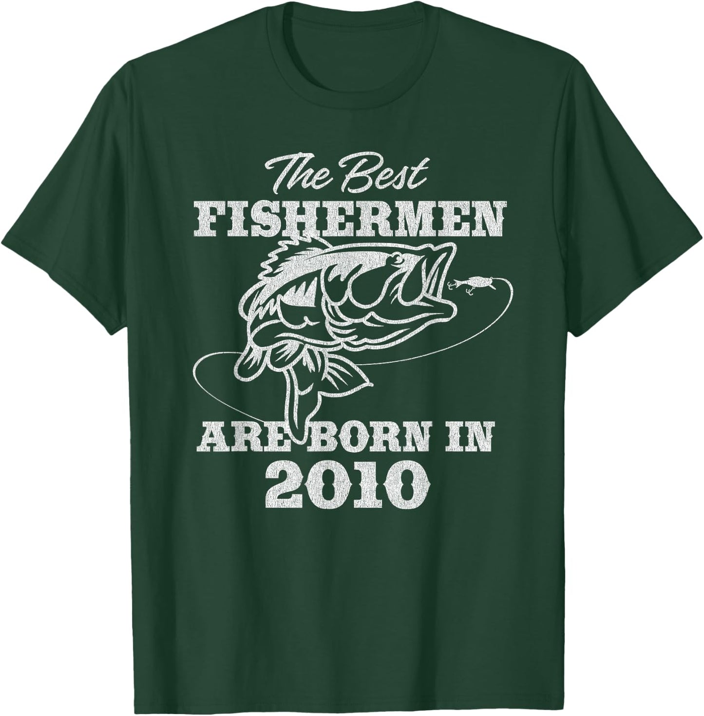 15 Year Old: Fisherman Fishing 2010 15th Birthday T-Shirt - T-Shirt | Forest