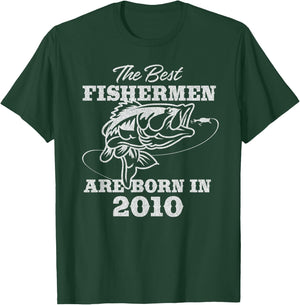 15 Year Old: Fisherman Fishing 2010 15th Birthday T-Shirt - T-Shirt | Forest