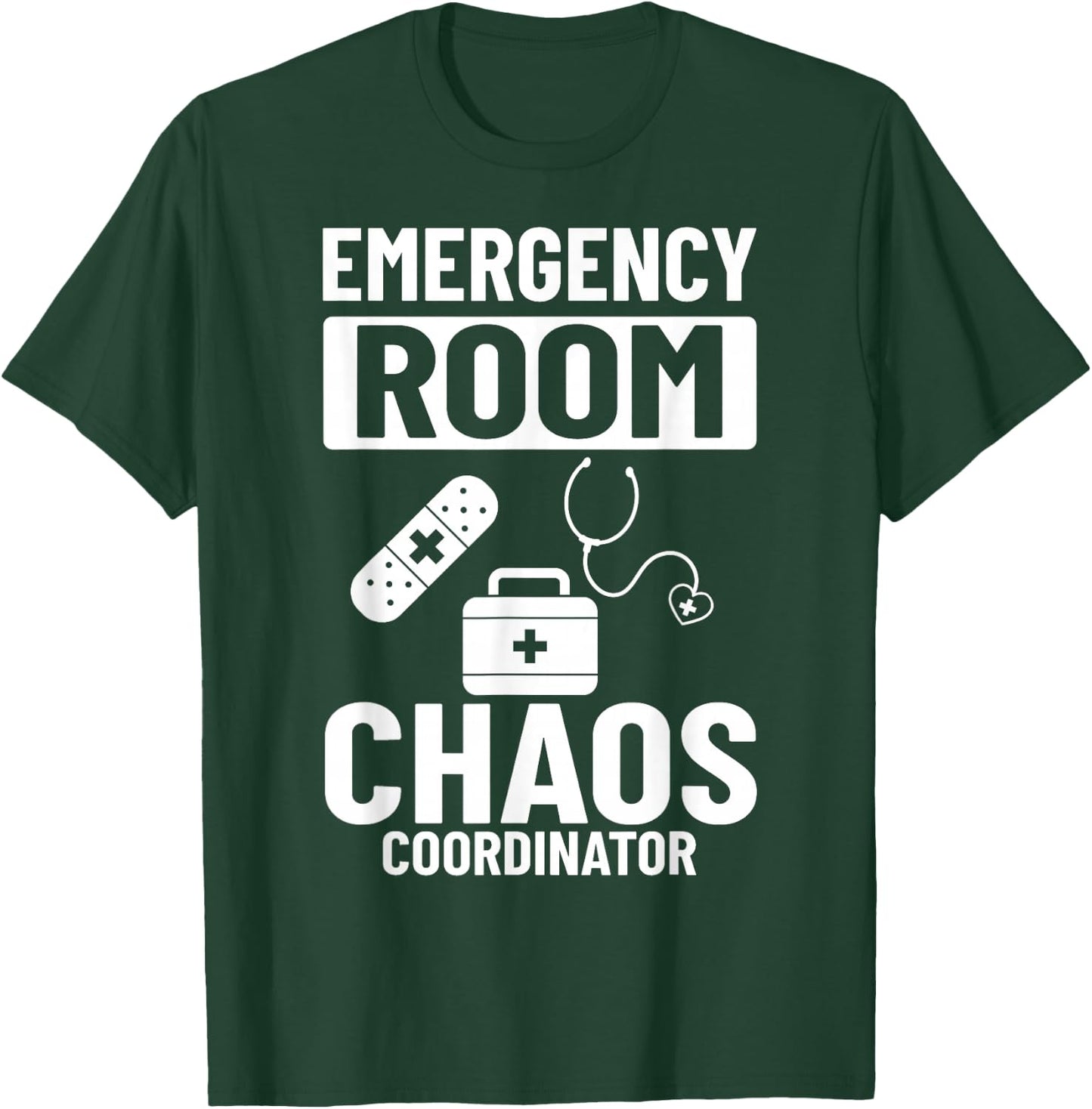 Emergency Room Technician ER Nurse Hospital Department T-Shirt - T-Shirt | Forest
