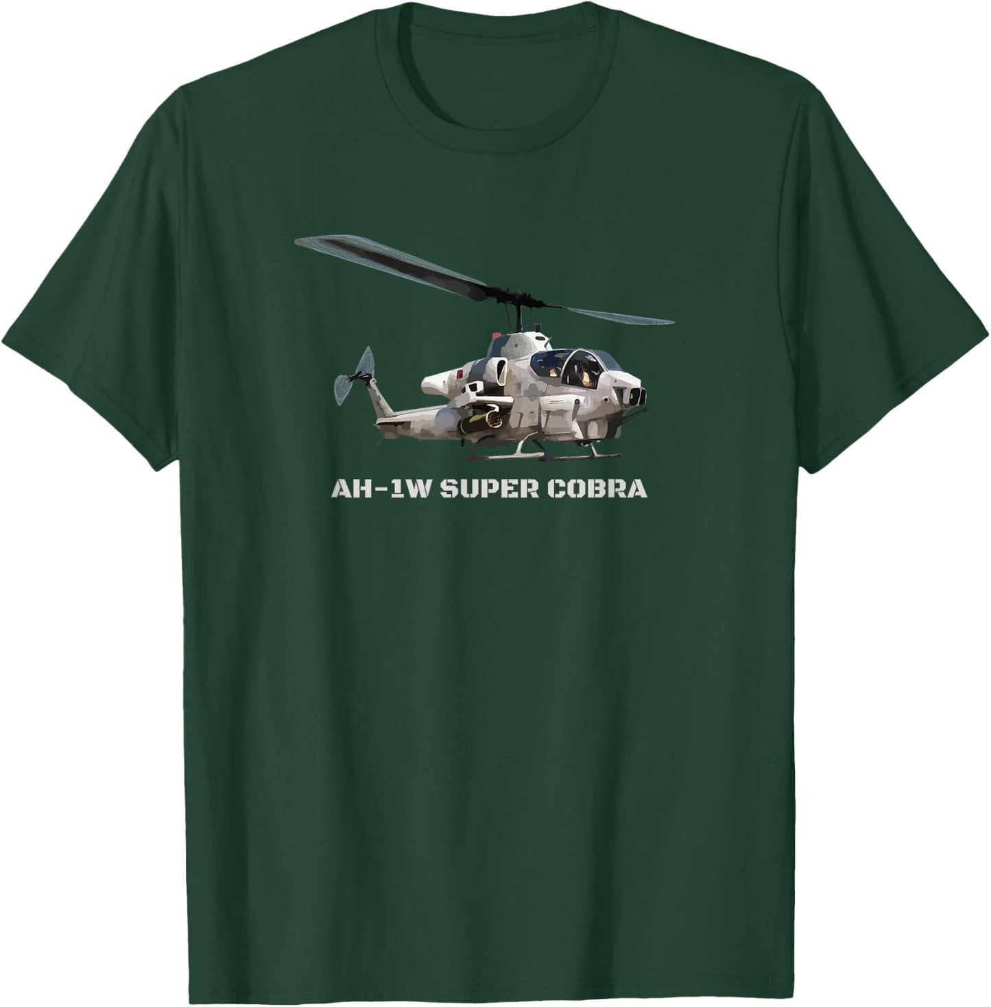 AH-1 Super Cobra Helicopter T Shirt Gift Helicopters T-Shirt - T-Shirt | Forest