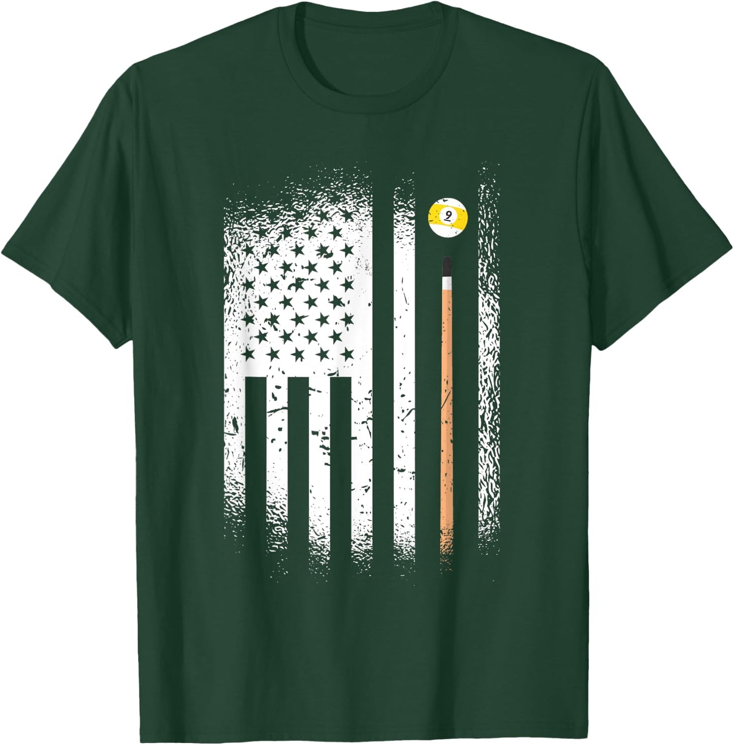 USA Snooker 9 Balls 8 Balls Billiard Players T-Shirt - T-Shirt | Forest