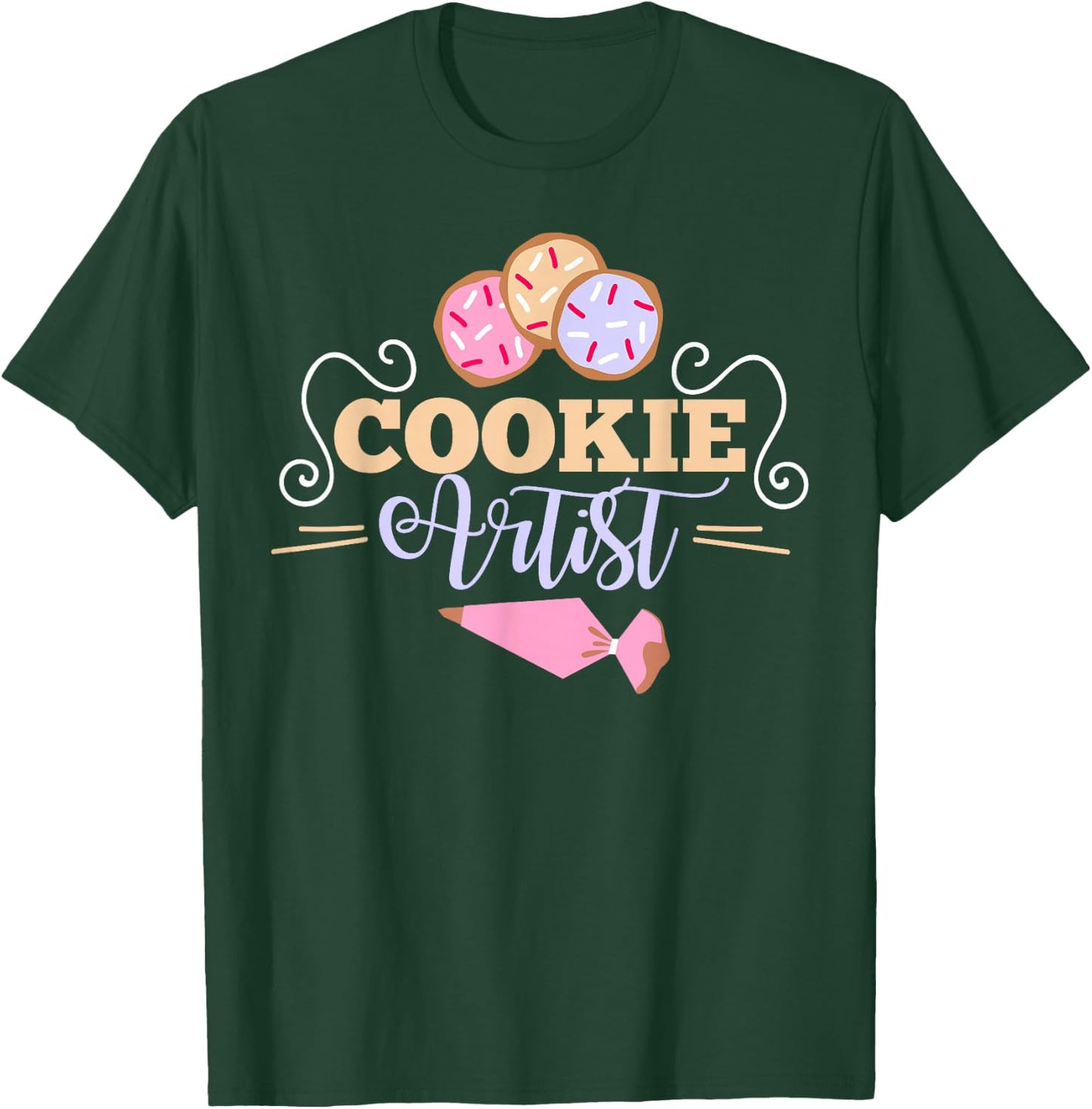 Cookie Decorator Baker Design for Cookie Cutter Fans Small T-Shirt - T-Shirt | Forest