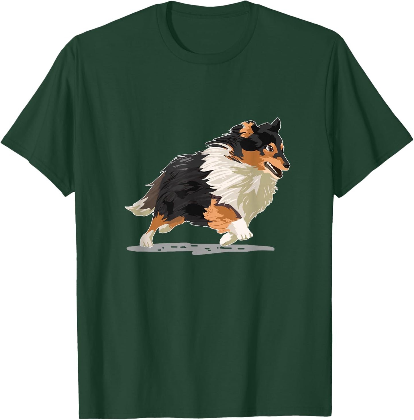 Cute Sheltie Shetland Sheepdog Agility Dog Sport Women Girls Kids T-Shirt - T-Shirt | Forest