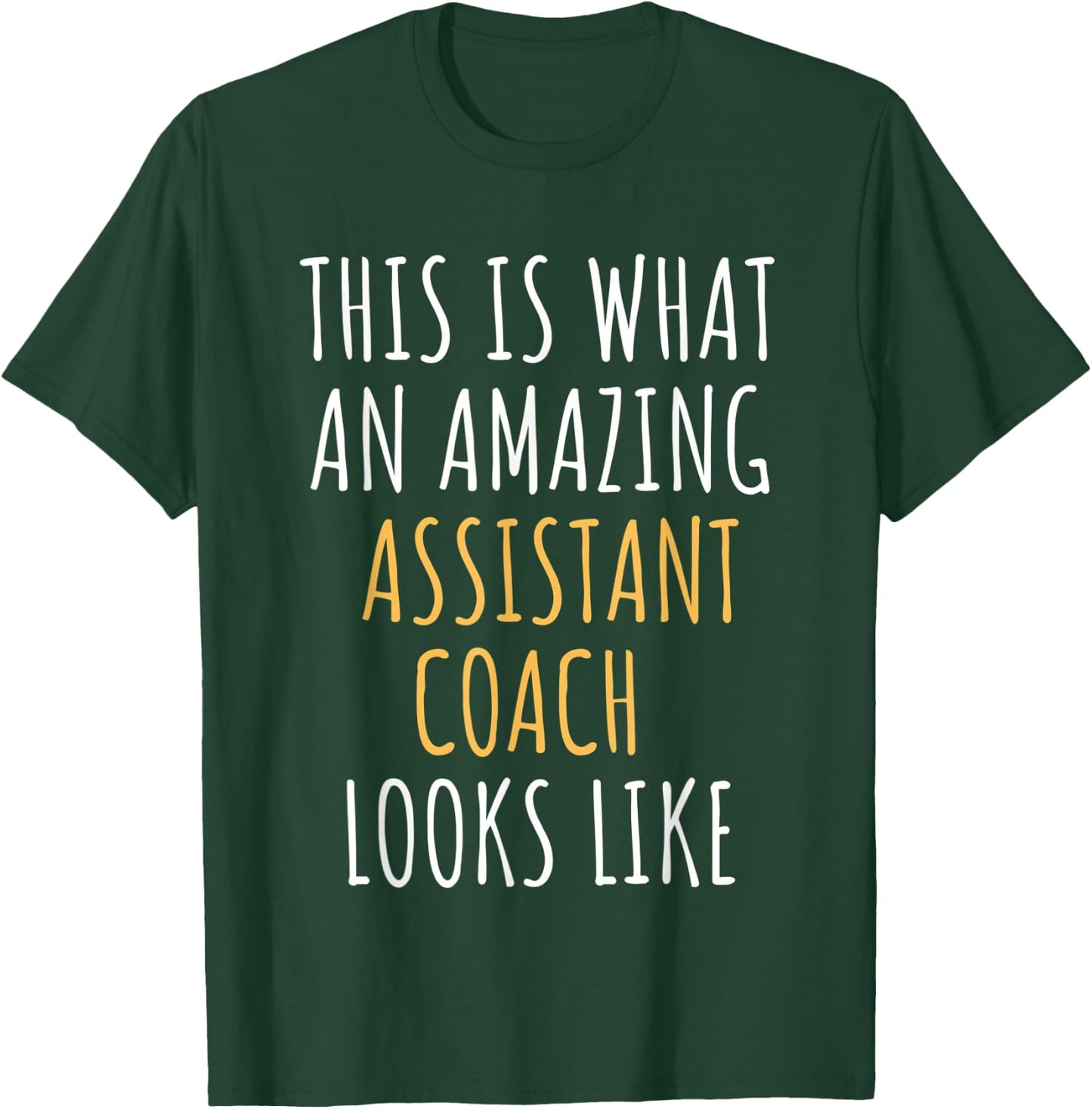 Assistant Coach Appreciation Thank You End Of Year Christmas T-Shirt - T-Shirt | Forest