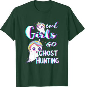 Ghost Hunting Girl Paranormal Investigator Ghost Hunt Ghosts T-Shirt - T-Shirt | Forest