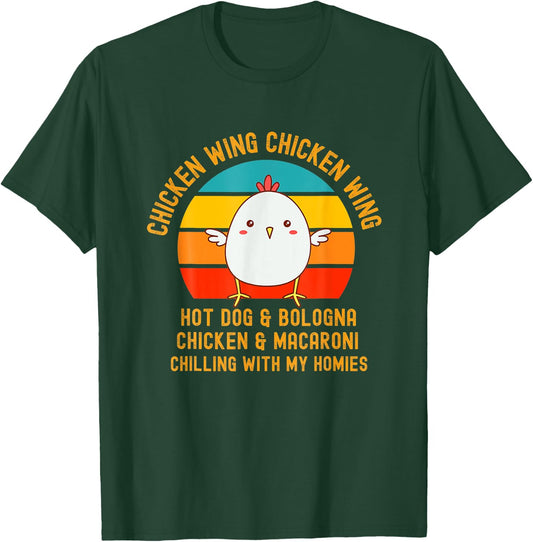 Chicken Wing Chicken Wing Hot Dog And Bologna Toddler 5T T-Shirt - T-Shirt | Forest