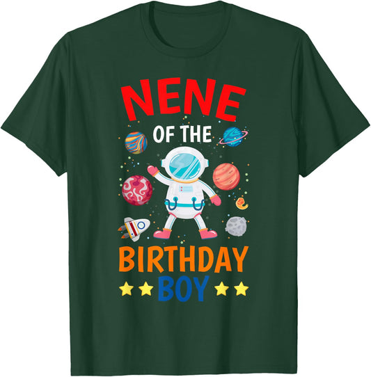 Nene Of The Birthday Boy Space Planet Theme Bday Party T-Shirt - T-Shirt | Forest