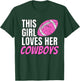 This Girl Loves Her Cowboys Small T-Shirt - T-Shirt | Forest