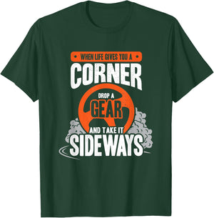 Drifting Competition Design for a Drift Race Car Driver T-Shirt - T-Shirt | Forest