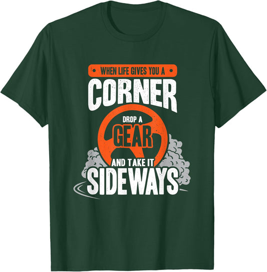Drifting Competition Design for a Drift Race Car Driver T-Shirt - T-Shirt | Forest