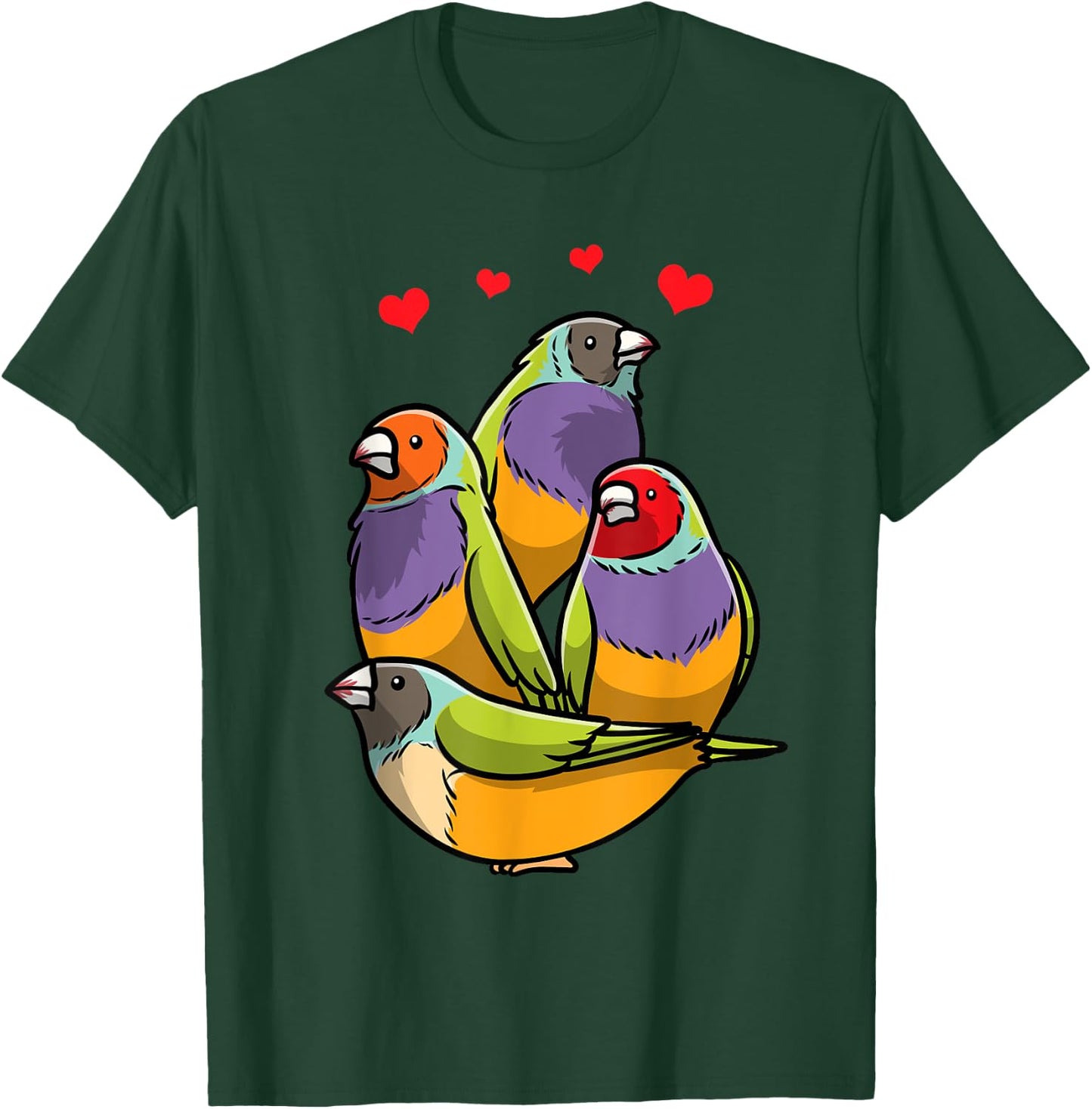 Gould's Finch Bird Gouldian Finch T-Shirt - T-Shirt | Forest