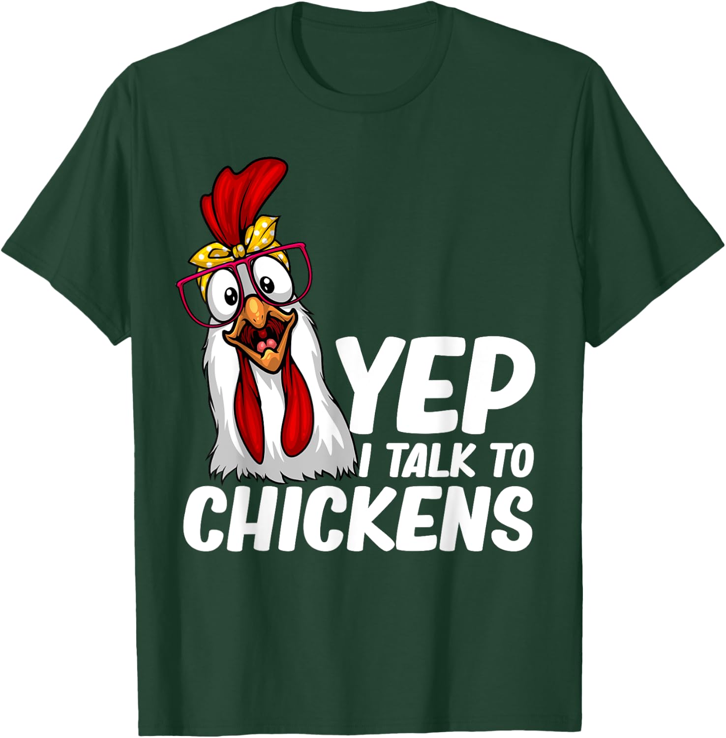 Funny Chicken Women Crazy Chicken Farmer Lovers T-Shirt - T-Shirt | Forest