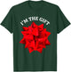 “I'm The Gift” Oversized Red Bow Funny Christmas Joke Humor T-Shirt - T-Shirt | Forest
