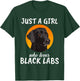 Just A Girl Who Loves Black Labs Clothes Gift Black Labrador T-Shirt - T-Shirt | Forest